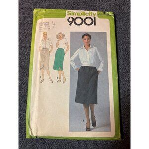 Vintage Simplicity 9001 Sewing Pattern Misses Skirt Size 6 8 Uncut 1979